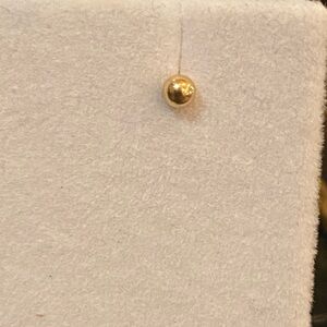 14k Gold Ball Stud Earring - Single